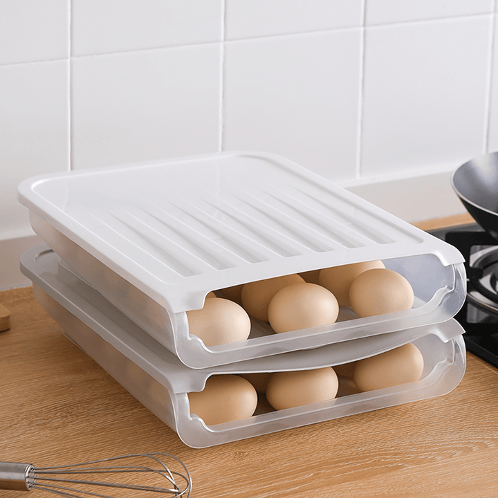 18 Grid Kitchen Egg Storage Eggs Holder Stackable Freezer Dust-Proof and Portable Egg Storage Container - MRSLM