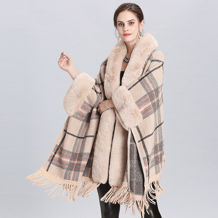 Knitted Cardigan Coat Cloak Shawl - MRSLM