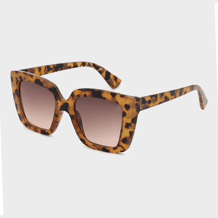 Unisex Leopard Thicken Full Frame Casual UV Protection Polarized Sunglasses - MRSLM