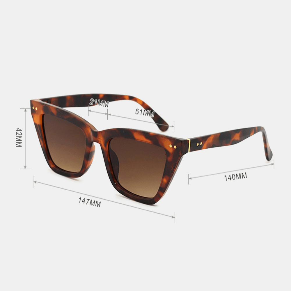 Unisex Square Full Frame Fashion Casual UV Protection Sunglasses - MRSLM