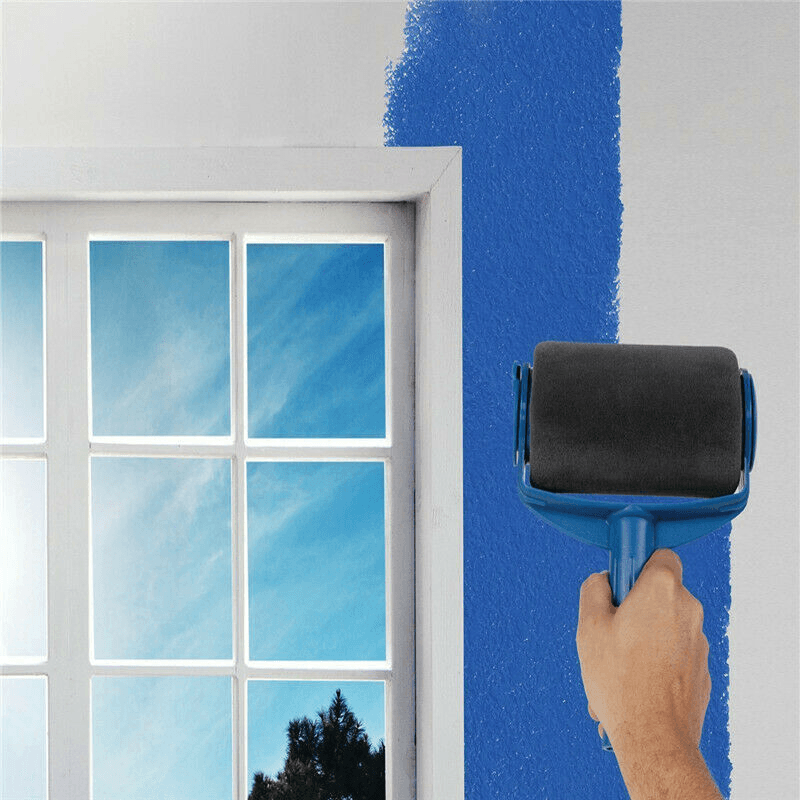 Multifunctional Wall Decorative Paint Roller Corner Brush Handle Tool DIY Household Painting Brushes Kit - MRSLM