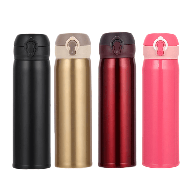 500Ml 304 Stainless Steel Insulated Water Bottle Vacuum Thermos Travel Flask - MRSLM