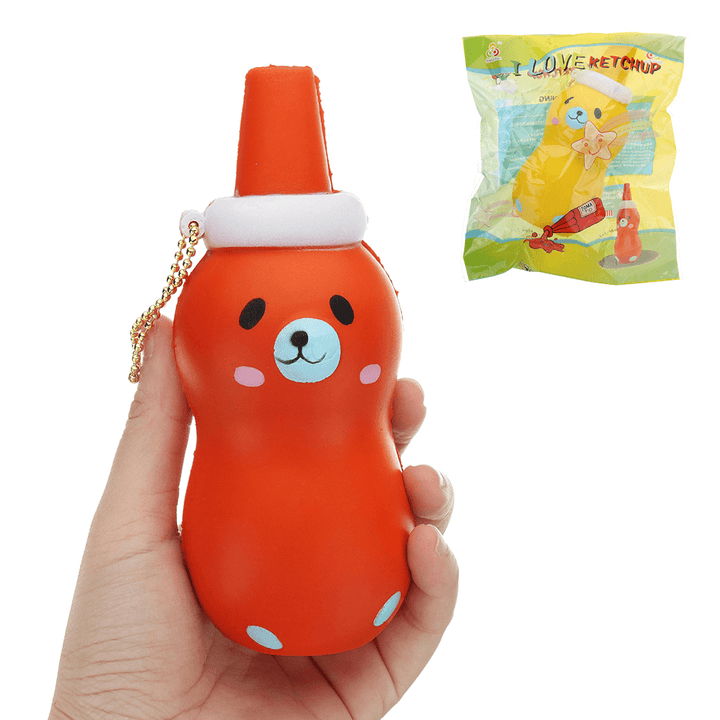 Sanqi Elan Ketchup Squishy 14*5.5CM Licensed Slow Rising with Packaging Collection Gift Soft Toy - MRSLM