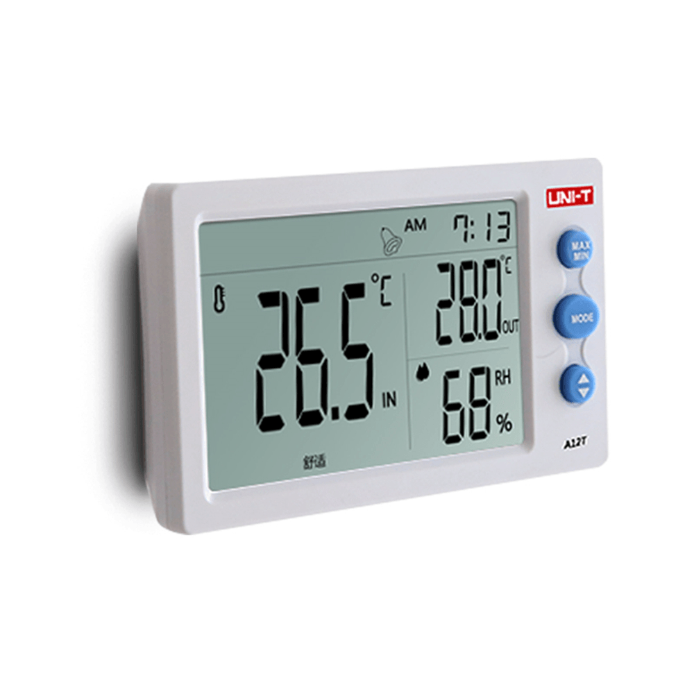 UNI-T A13T Digital Temperature Thermometer Indoor Outdoor Instrument Alarm Clock Weather Station - MRSLM