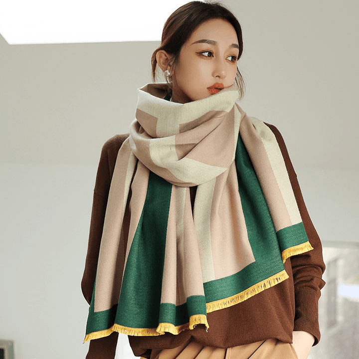 Star Thick Warmth Cashmere Korean Spring and Autumn Ladies Scarf - MRSLM