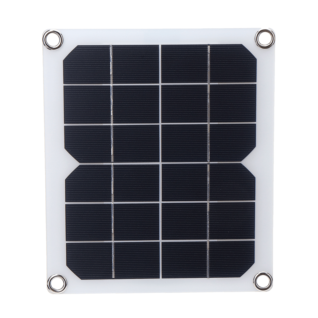6V 10W Solar Panel Powered Fan Mini Ventilator for Pet House Greenhouse RV Roof - MRSLM
