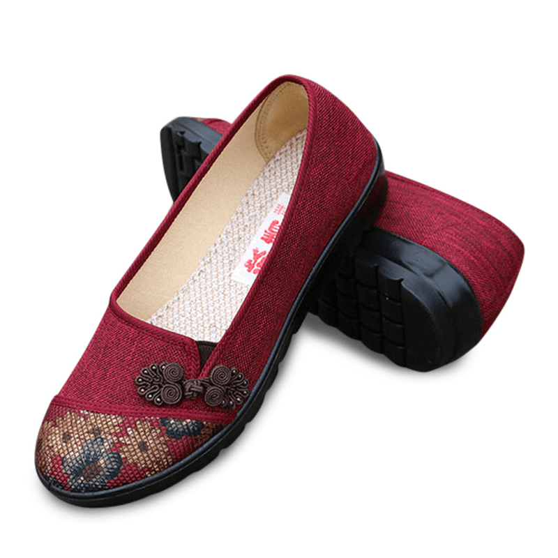 Women Leisure Chic Shoes Breathable Slip-On Loafers Sweat Absorption Flats - MRSLM