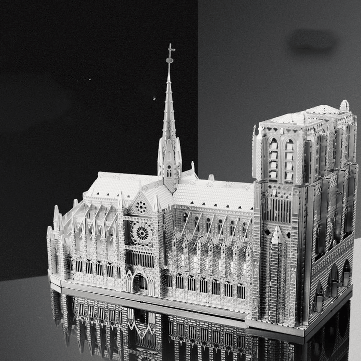 3D Metal Assembly Model Diy Puzzle Notre Dame De Paris - MRSLM