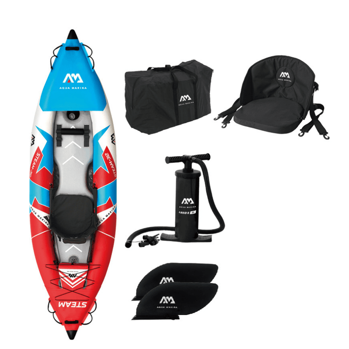 Aqua Marina Inflatable Fishing Kayak Single Double Inflatable Boat Drifting Surfing Rubber Boat Water Fishing Tools - MRSLM