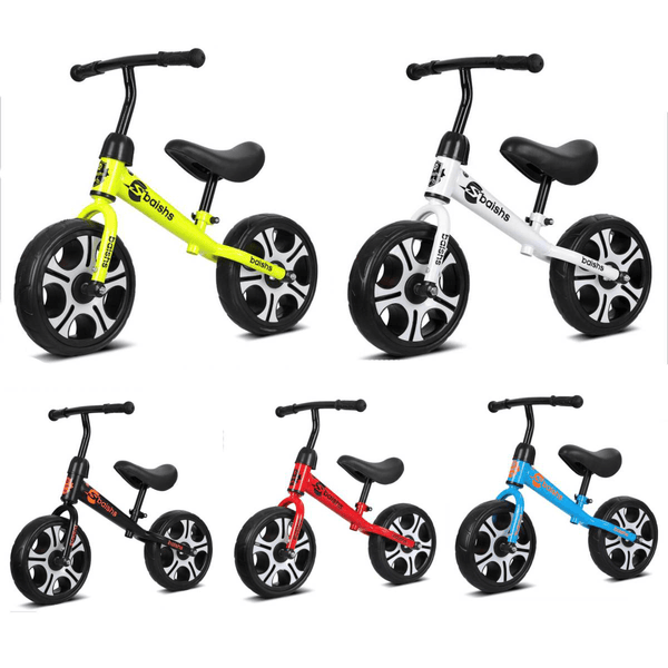 12Inch No Pedal Free Toddle Balance Bike Baby Sliding Bike Kids Bike Metal Scooter Baby Walker Ride on Toys for 2-6 Years Old Games - MRSLM