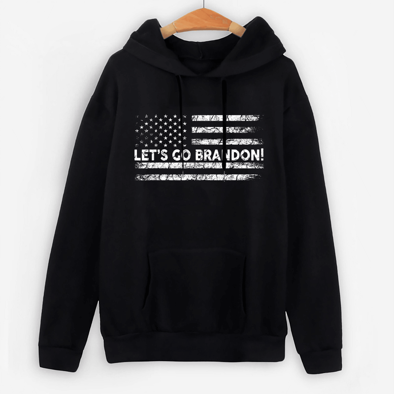 letter flag print sweatshirt, view 4 - MRSLM