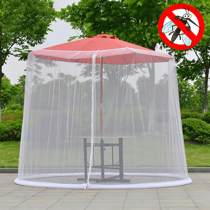 9Ft Garden Outdoor Patio Umbrella Table Screen Cover Net Mosquito Insect Net - MRSLM