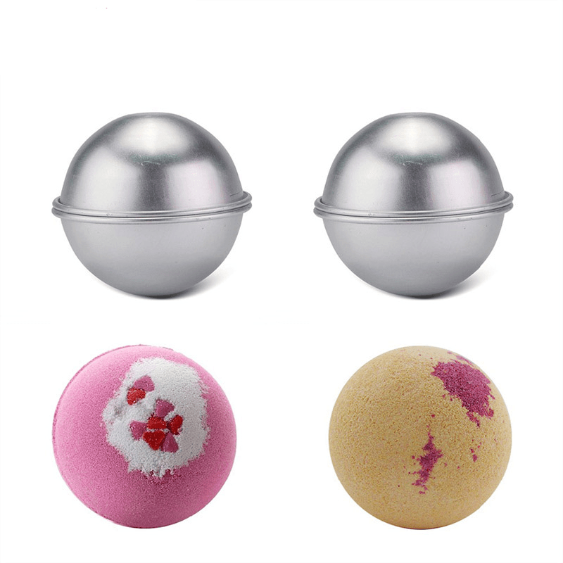 Bath Salt Ball Mould 3D Ball Sphere Metal Aluminum Alloy Bathing Tool Shape DIY Accessories Creative Mold - MRSLM