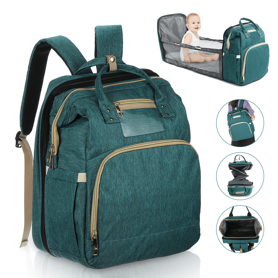 Multifunctional Folding Diaper Bag Waterproof Baby Sleep Infant Bed Changing Station Outdoor Travel Nappy Bag - MRSLM