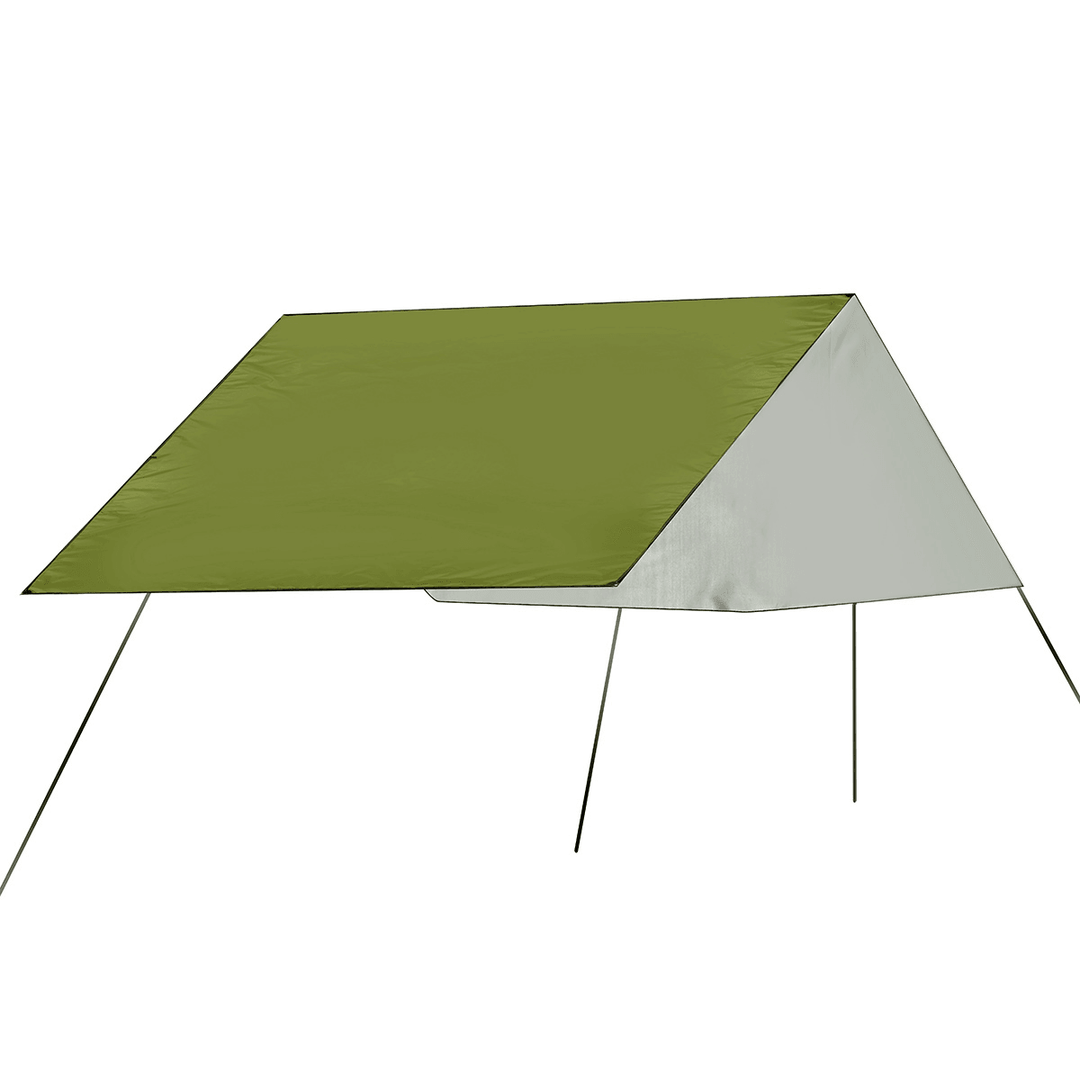 3X3M Multifunction Anit-Uv Tent Tarp Rain Sun Shade Awning Shelter Hammock Picnic Mat for Camping Hiking Travel - MRSLM