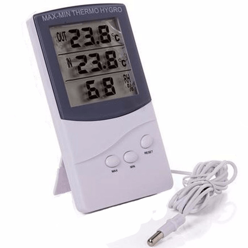 TA-318 High Quality Digital LCD Indoor Outdoor Thermometer Hygrometer Temperature Humidity Meter - MRSLM