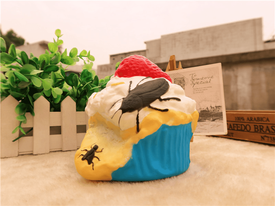 Cake Squishy Disgusting Big Dessert 13CM Tricky Funny Jumbo Toys Gift Collection with Packaging - MRSLM