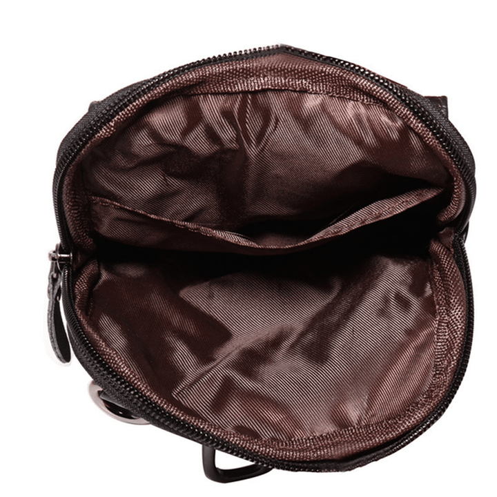 Genuine Leather 5.5-7″ Cell Phone Bag Waist Bag Crossbody Bag for Men - MRSLM