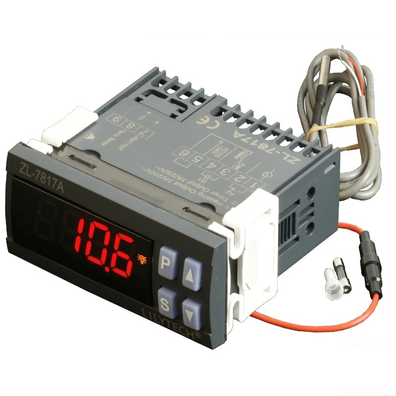 LILYTECH ZL-7817A PID Temperature Controller Thermostat with Integrated SSR 100-240Vac Power Supply CE ISO - MRSLM