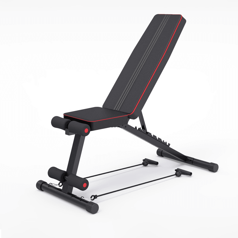 [US Direct]Bominfit Fitness Sit-Up Chair Adjustable Weight Foldable Portable Sit up Benches Indoor Gym Exercise Equipment - MRSLM