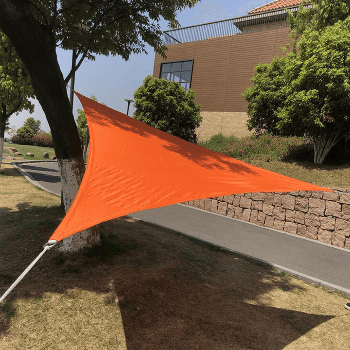3X3X3M Triangular Shade Cloth Oxford Fabric Waterproof Uv-Ray Proof Sunshade Canopy Outdoor Camping Garden Pool - MRSLM