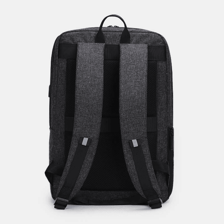 Men Multifunctional Large Capacity Backpack Computer Bag with USB Charging Port - MRSLM
