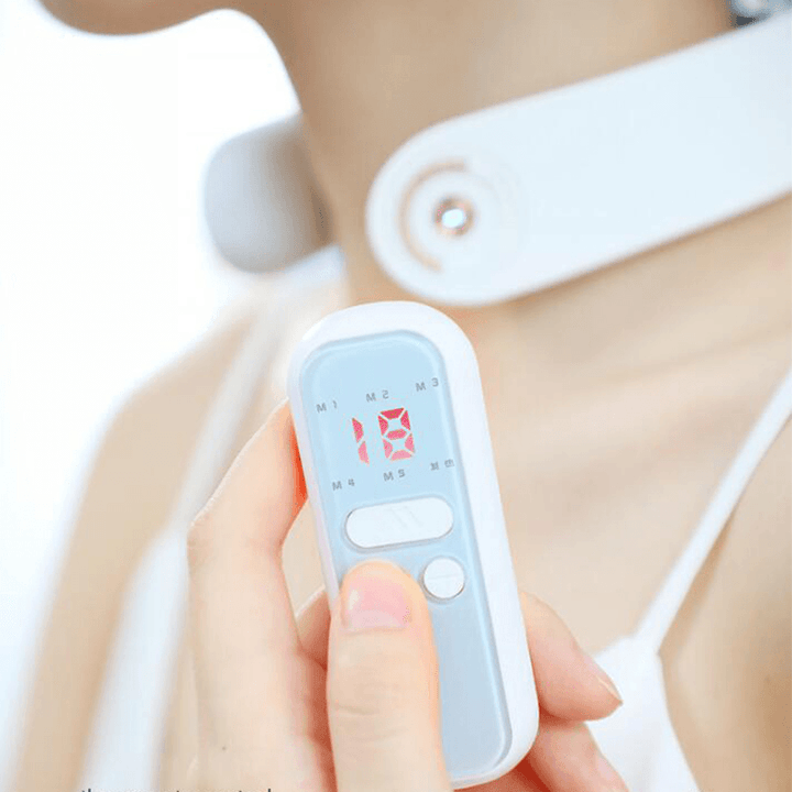 PGG D16B Multifunctional Cervical Neck Shoulder Massager Pulse Physiotherapy Massage Relief Pain Body Relaxation Tool - MRSLM