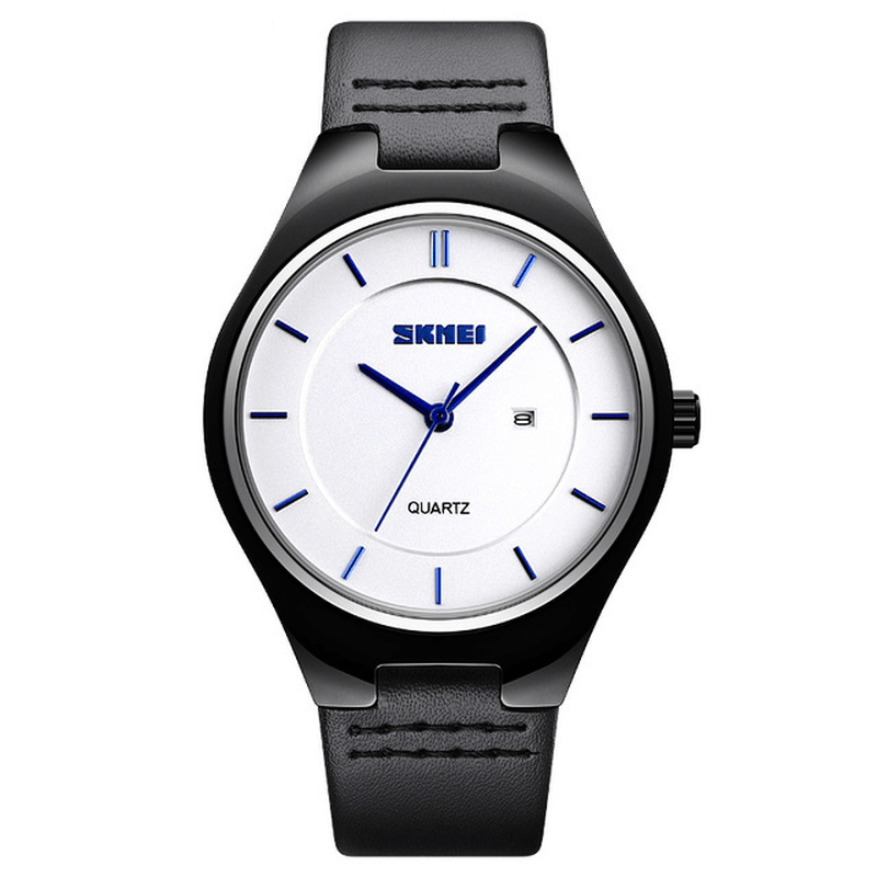 SKMEI 1575 Ultra Thin Casual Style Men Wrist Watch Date Display Waterproof Quartz Watch - MRSLM