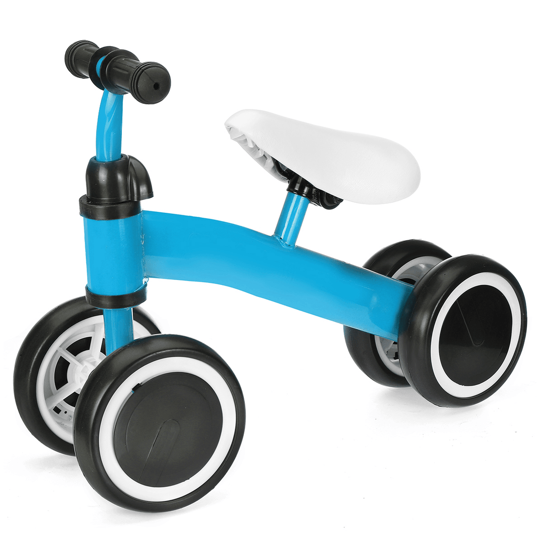 4 Wheels Kids Balance Bike Walker No Pedal Children Learning Walk Scooter for 1-3 Years Old Outdoor Cycling - MRSLM
