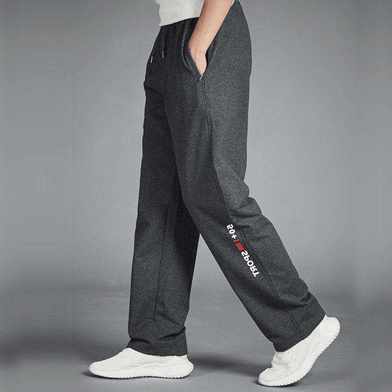 Men Running Pants Joggers Sweatpant Spring Autumn Jogging Sport Trousers Loose Homewear Fitness Straight Breathable - MRSLM