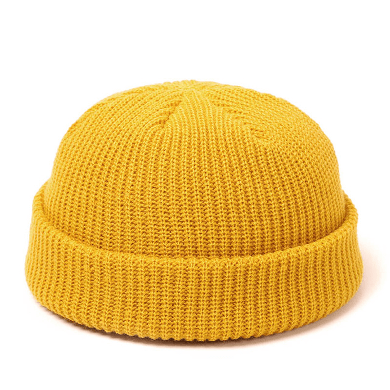 Knitted Hats for Women Skullcap Men Beanie Hat Winter Retro - MRSLM