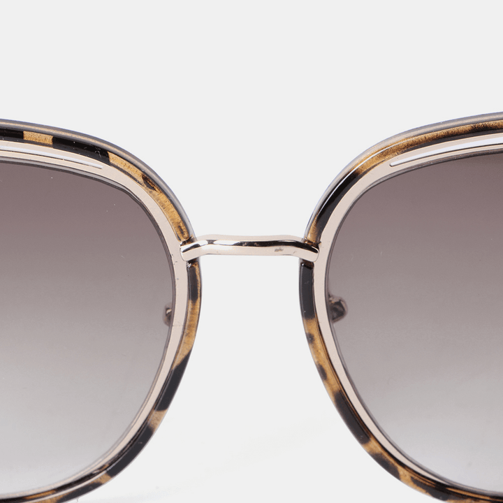 Women'S Leopard round Frame Retro Sunglasses - MRSLM