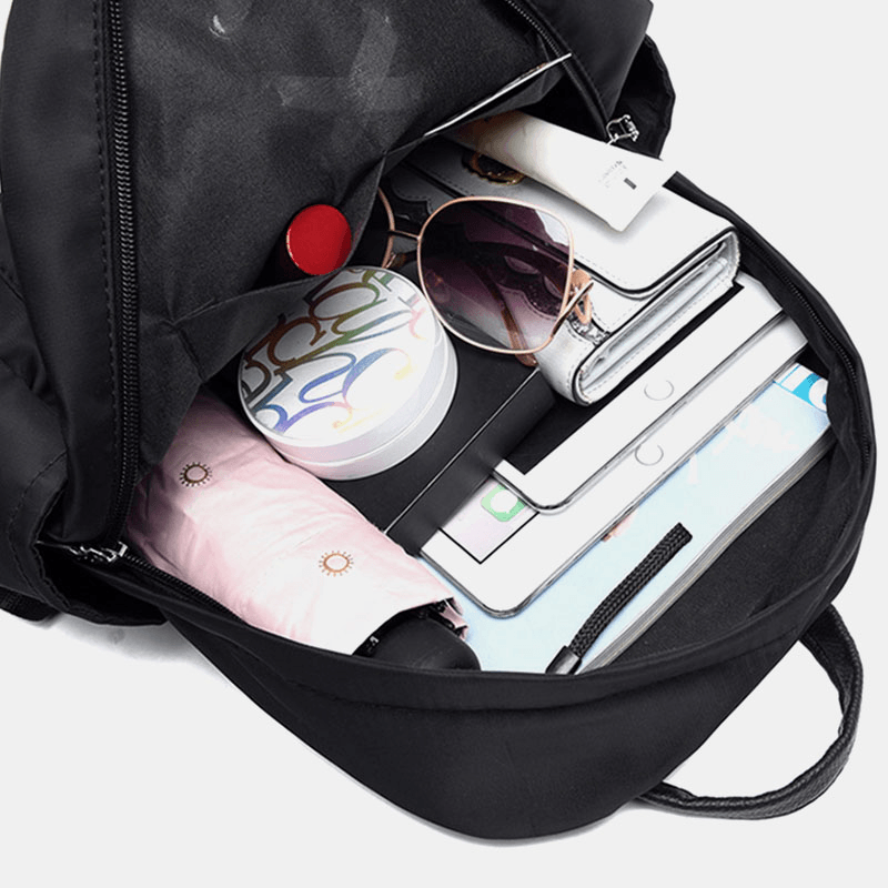 Women Waterproof Butterfly Knot Multi-Pocket School Backpack - MRSLM