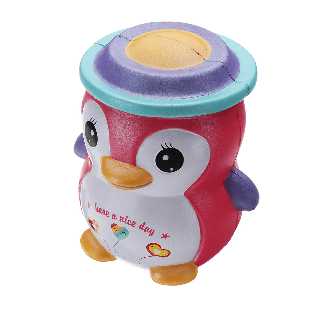 JJC_SS Squishy Happy Penguin Huge Jumbo 18Cm Kawaii Soft Slow Rising Toy Gift with Original Package Collection - MRSLM