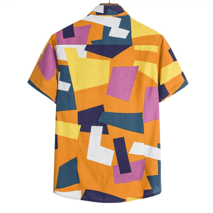 Men S Geometric Print Shirt - MRSLM