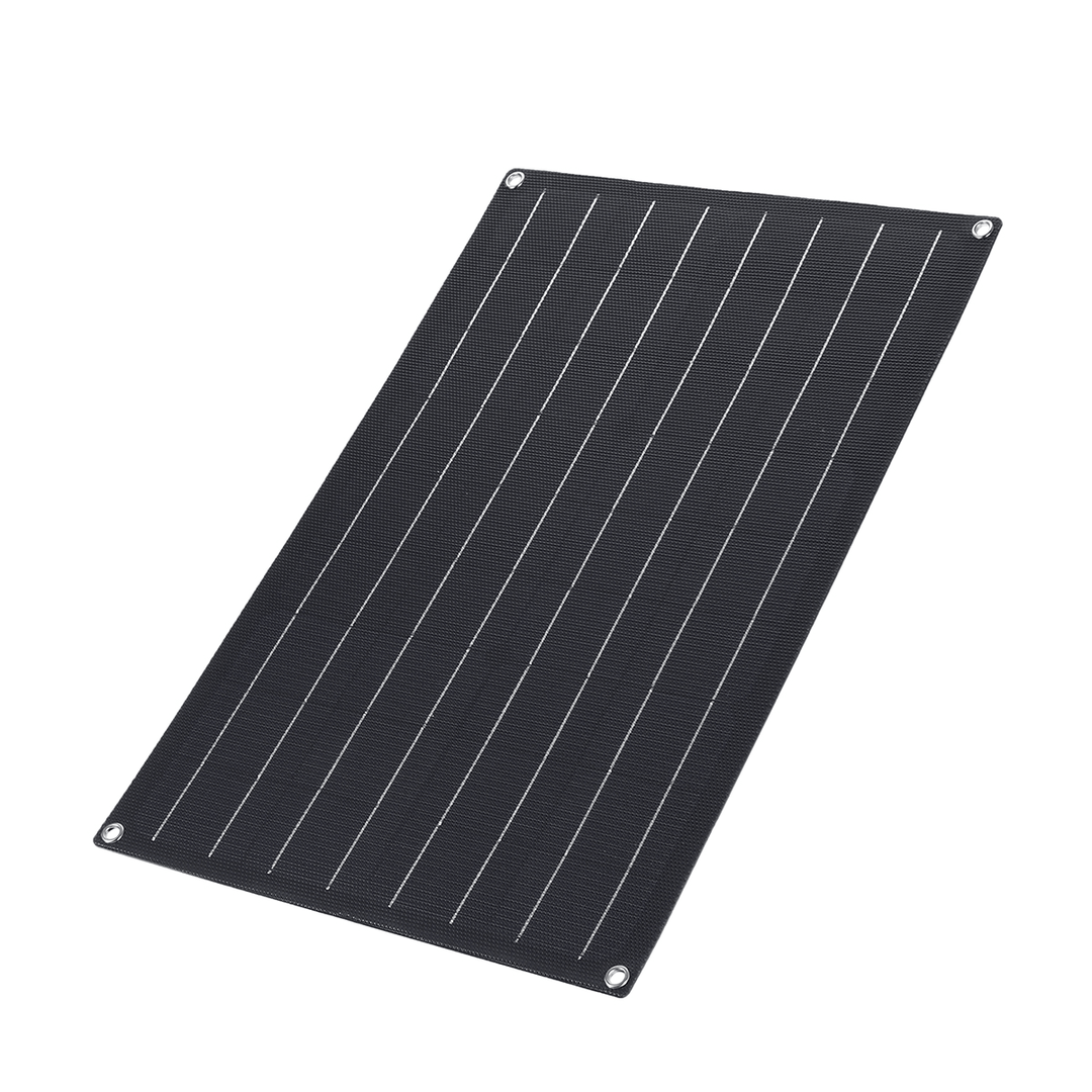 30W ETFE Solar Panel Waterproof Car Emergency Charger with 4 Protective Corners Double USB+DC - MRSLM
