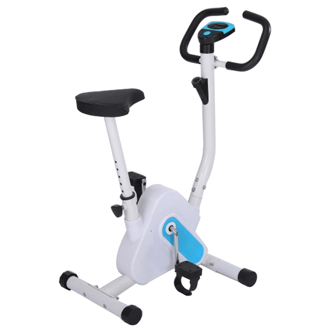 LED Display Fitness Upright Bicycle Folding Indoor Exercise Bike Cardio Trainer for Sport Workout Gym Fitness - MRSLM