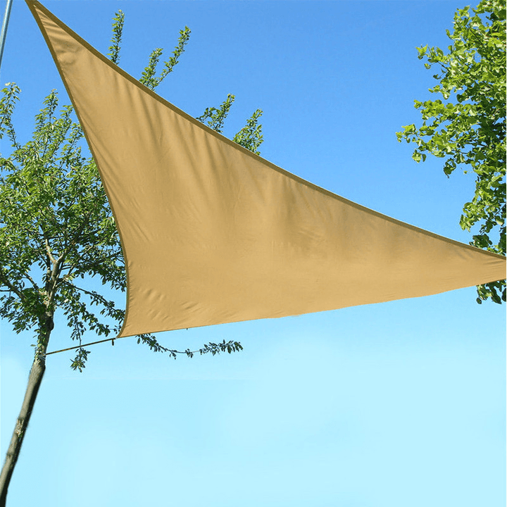 3X3X3M Triangle Tent Sunshade Sail Waterproof 90% UV Sun Canopy Camping Patio Garden Awning Tent Sunshade - MRSLM
