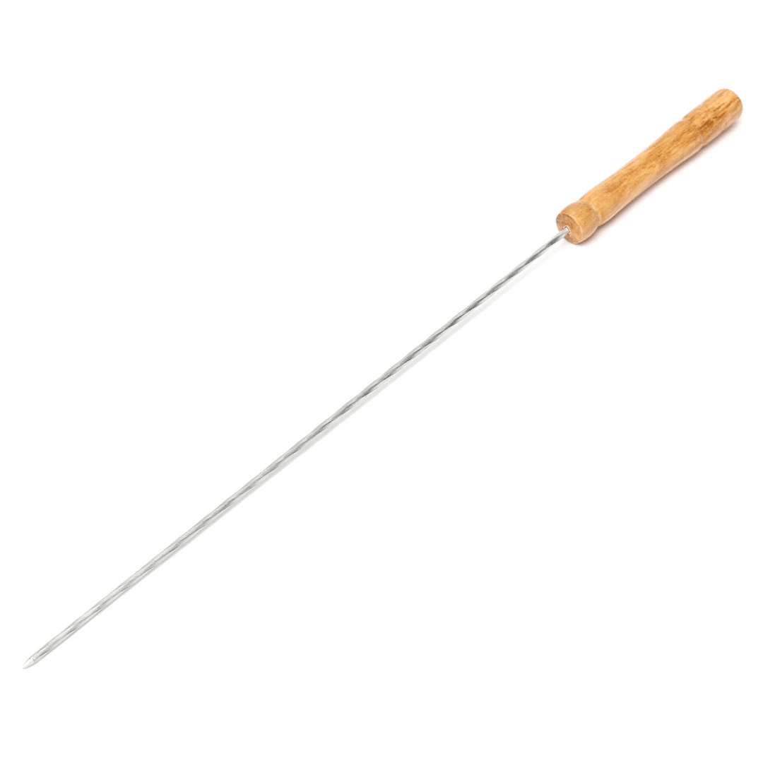 12X Stainless Steel Metal Barbeque Skewer Needle BBQ Kebab Stick Utensil 30Cm BBQ Stick Fork - MRSLM