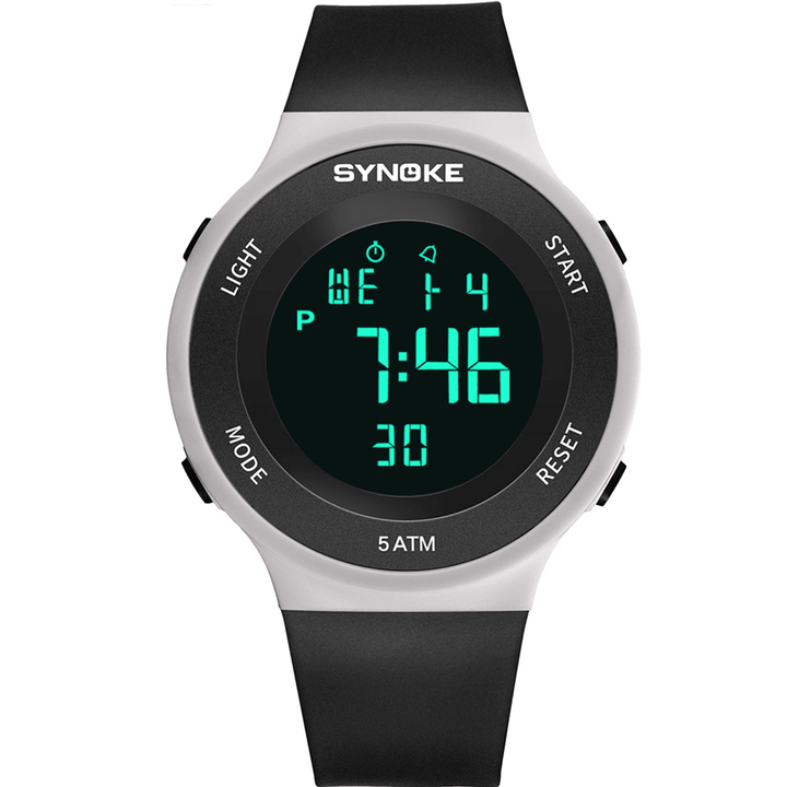 SYNOKE 9199 Fashion Student Watch 5ATM Waterproof Luminous Display Multi-Function Sport Digital Watch - MRSLM