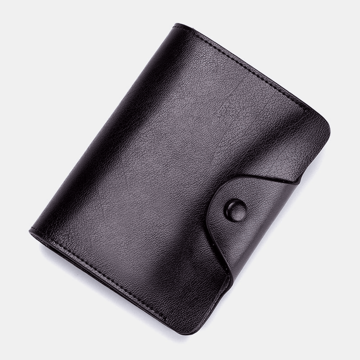 Men Genuine Leather Multi Card Holder Wallet - MRSLM