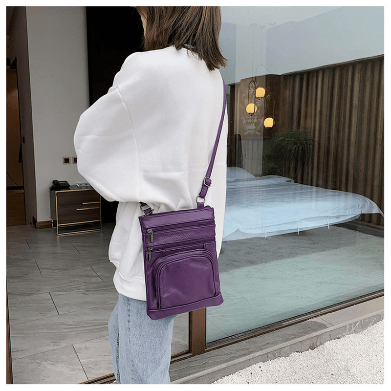 Women Multi-Pocket Multifunctional Shoulder Bag Crossbody Bag - MRSLM