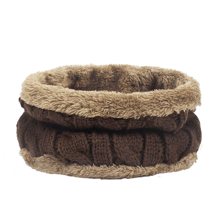 Autumn Winter Hats and Scarves for Men and Women with Velvet Thick - MRSLM