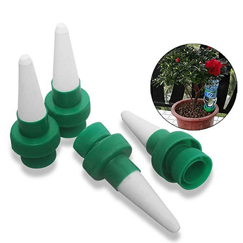 Ipree® 4Pcs Automatic Drip Irrigation Travel Household Water Bottle Dripping Device Set Auto Watering Spike - MRSLM