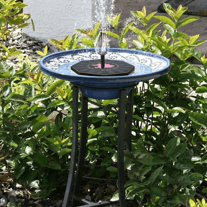 Octagonal-Shaped Outdoor Solar Powered Fountain Floating Water Pump for Pool Garden Aquarium Tools Solar Floating Drifting Panel Pool Plants Watering Garden Fountain Pump - MRSLM