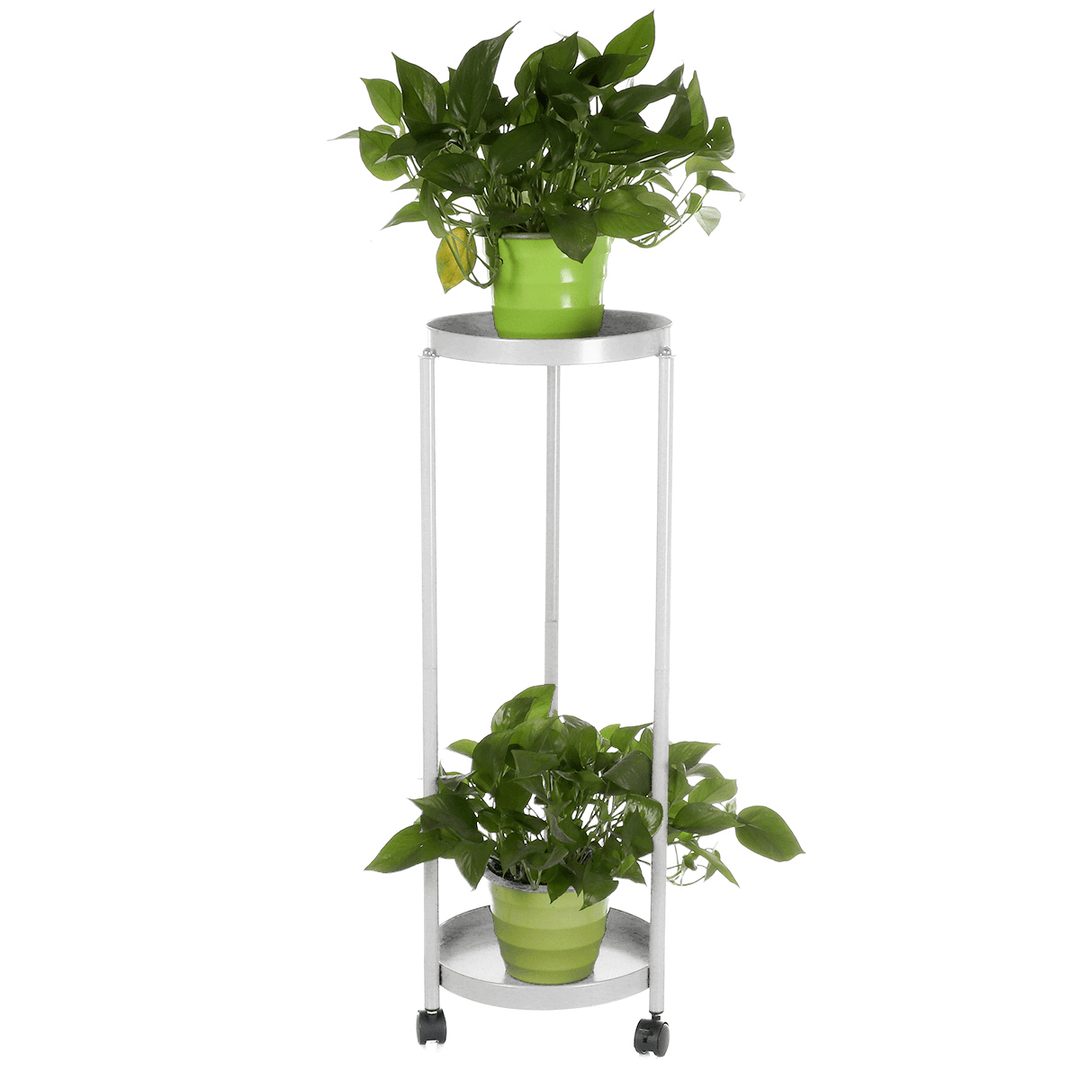 Jingniu JN-A-HJ Plant Stand Flower Pot Metal Holder Rack Garden Display Shelf Outdoor / Indoor - MRSLM