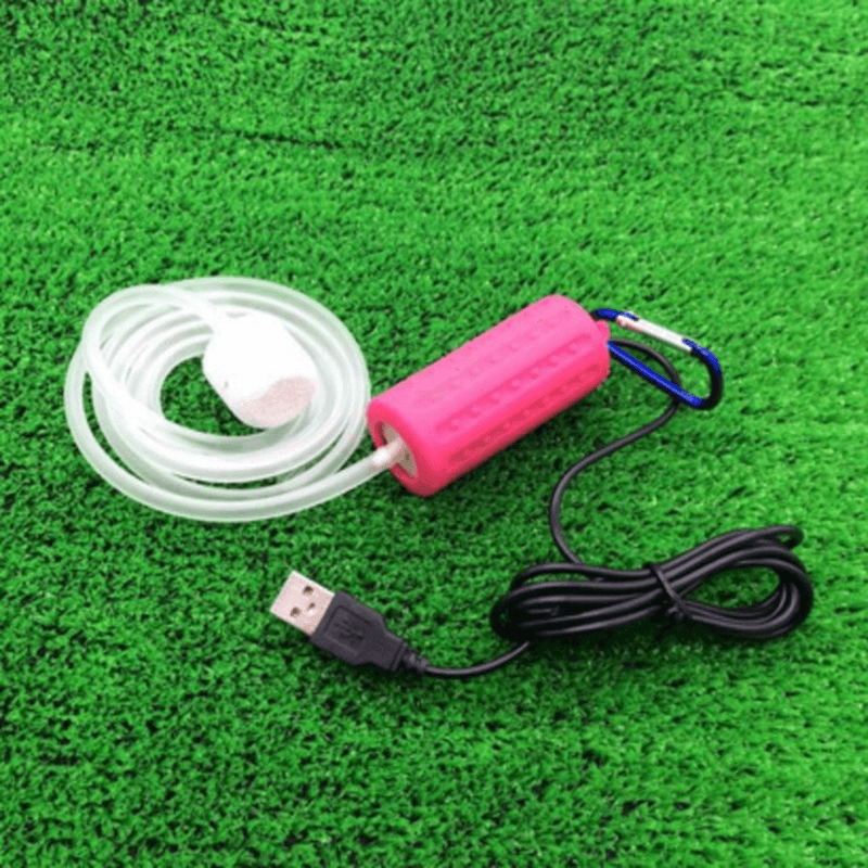 Portable Mini USB Aquarium Fish Tank Oxygen Air Pump Mute Energy Saving Supplies USB Oxygen Pump - MRSLM