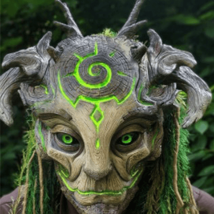Forest Elf Latex Mask Makeup Ball Halloween Mask - MRSLM