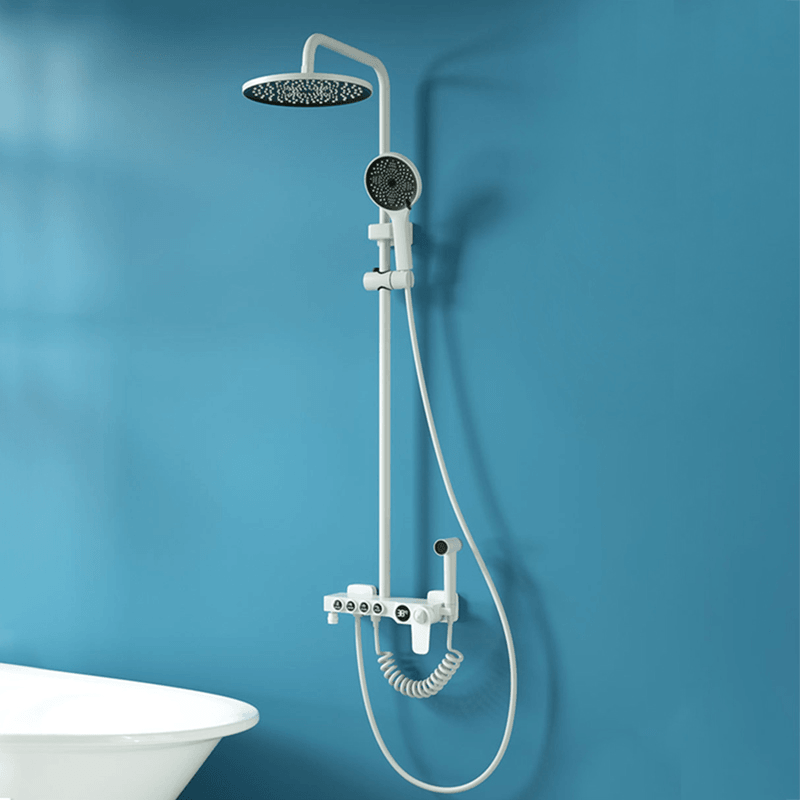 Digital Shower Set Bathroom Faucet Thermostatic Shower System Bathtub Shower Set Bathroom Shower Set Intelligent Display - MRSLM