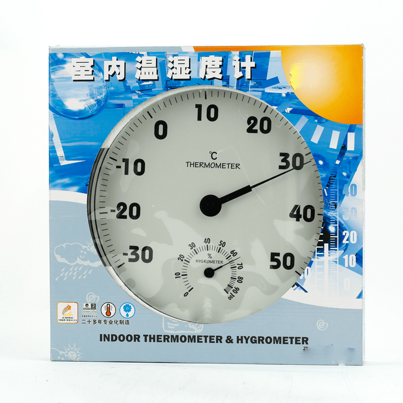 TH306 305Mm 2 in 1 Large Screen Indoor Analog Thermometer and Hygrometer Instrument - MRSLM